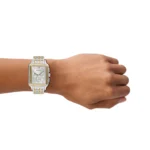 Ρολόι Emporio Armani με ορθογώνιο ασημί καντράν   SKU AR11752 - Image 6