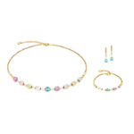 Σκουλαρίκια Couer de Lion Cube Aura σε παστέλ χρυσό   SKU 2104/21-1576 - Image 4