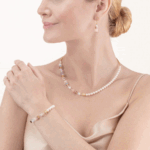 Coeur de Lion GeoCUBE® Precious Fusion Pearls παστέλ πολύχρωμο βραχιόλι  SKU 5086/30-1522 - Image 2