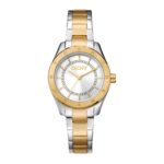 DKNY Chambers Γυναικείο Ρολόι 30mm Μπαταρίας με Χρυσό Μεταλλικό Μπρασελέ - Image 3