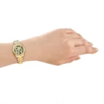 DKNY Logo Γυναικείο Ρολόι Μπαταρίας με Χρυσό Μεταλλικό Μπρασελέ  SKU DK1L145M0065 - Image 7