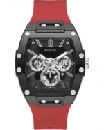 Άνδρικo Ρολόι GUESS Phoenix Red Rubber Strap SKU GW0203G4 - Image 4