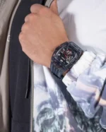 Ανδρικo Ρολόι GUESS Phoenix Grey Rubber Strap SKU GW0499G1