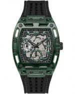 Άνδρικo Ρολόι GUESS Phoenix Black Rubber Strap SKU GW0499G7