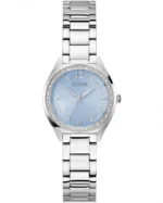 Γυναικεία Ρολόι GUESS Charlotte Crystals Silver Stainless Steel Bracelet SKU GW0767L6
