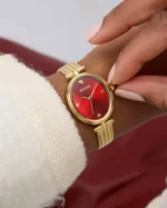 Γυναικεία Ρολόι GUESS Ruby Crystals Gold Stainless Steel Bracelet SKU GW0935L4 - Image 5