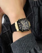 Ρολόι  Ανδρικo  GUESS Phoenix Black Rubber Strap SKU GW0956G2 - Image 3
