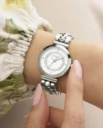 Γυναικεία Ρολόι GUESS Leena Crystals Silver Stainless Steel Bracelet SKU GW0994L1
