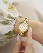 Γυναικεία Ρολόι GUESS Leena Crystals Gold Stainless Steel Bracelet SKU GW0994L2 - Image 7