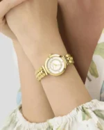 Γυναικεία Ρολόι GUESS Leena Crystals Gold Stainless Steel Bracelet SKU GW0994L2