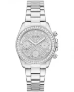 Γυναικεία Ρολόι GUESS Victoria Crystals Silver Stainless Steel Bracelet SKU GW1037L1