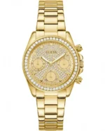 Γυναικεία Ρολόι GUESS Victoria Crystals Gold Stainless Steel Bracelet SKU GW1037L2