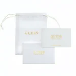 GUESS STEEL PIERCING STUDIO Σκουλαρίκια Κρίκοι Λευκά Ζιργκόν  SKU JUBE06272JWYGT - Image 2