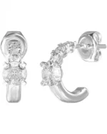 Γυναικεία σκουλαρίκια GUESS Piercing Studio από ανοξείδωτο ατσάλι με ζιργκόν SKU JUBE06271JWRHT/U