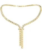 Γυναικείο κολιέ GUESS Ace Of Diamonds από ανοξείδωτο ατσάλι με ζιργκόν SKU JUBN06171JWYGT/U