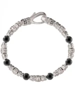 Ανδρικό βραχιόλι GUESS Urban Code από ανοξείδωτο ατσάλι με χάντρες SKU JUMB06021JWSTBKL