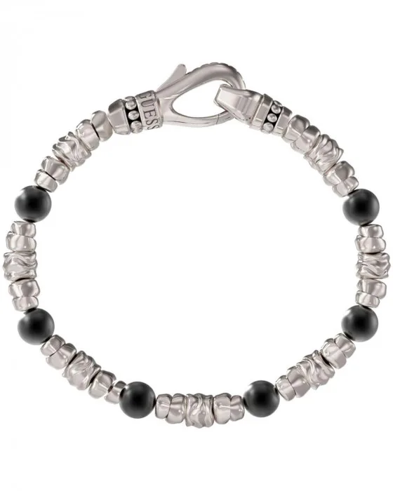 GUESS-JUMB06021JWSTBKL_1 Ανδρικό βραχιόλι GUESS Urban Code από ανοξείδωτο ατσάλι με χάντρες SKU JUMB06021JWSTBKL - Image 1