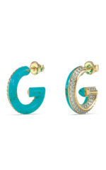 GUESS Jewels G Crystal Σκουλαρίκια από επιχρυσωμένο ανοξείδωτο ατσάλι   SKU  JUBE05436JWYGTQT-U - Image 3