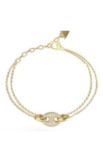Guess Γυναικείο Βραχιόλι Αλυσίδα από Ατσάλι Επιχρυσωμένο  SKU JUBB06222JWYGL