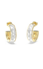 GUESS Jewels Σκουλαρίκια από επιχρυσωμένο ανοξείδωτο ατσάλι  SKU  JUBE06166JWYGWHT/U - Image 3