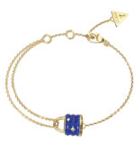 GUESS STEEL GUESS MY SECRET JUBB05413JWYGBLL Βραχιόλι Χρυσό Με Μπλε Λουκέτο    SKU JUBB05413JWYGBLL