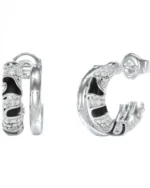 Σκουλαρίκια κρίκοι GUESS Fabulous από ανοξείδωτο ατσάλι με ζιρκόνιο   SKU  JUBE05193JWRHBKT/U