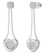 Γυναικεία σκουλαρίκια GUESS L.O.V.E. από ανοξείδωτο ατσάλι SKU JUBE05462JWRHT/U