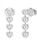 Γυναικεία σκουλαρίκια GUESS L.O.V.E. από ανοξείδωτο ατσάλι SKU JUBE05473JWRHT/U