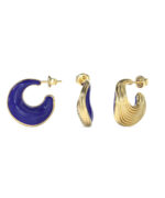 GUESS Jewels Σκουλαρίκια από επιχρυσωμένο ανοξείδωτο ατσάλι JUBE06159JWYGBLT/U
