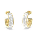 GUESS Jewels Σκουλαρίκια από επιχρυσωμένο ανοξείδωτο ατσάλι  SKU  JUBE06166JWYGWHT/U