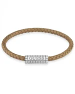 Ανδρικό βραχιόλι GUESS Mare Magnum από ανοξείδωτο ατσάλι και δέρμα SKU JUMB05035JWSTTAL