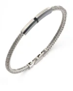 Ανδρικό βραχιόλι GUESS Noir από ανοξείδωτο ατσάλι  SKU  JUMB05105JWSTL