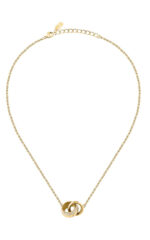 KARL LAGERFELD BOND PAVE  Γυναικείο Κολιέ Χρυσό Με Διπλά Κρικάκια Με Πέτρες  SKU KLBJY02 - Image 4