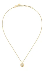 KARL LAGERFELD ILLUME KLBJX06 Γυναικείο Κολιέ Χρυσό Με Λογότυπο Με Πέτρα SKU KLBJX06 - Image 4