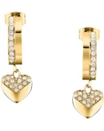 Σκουλαρίκια KARL LAGERFELD Pave Amour από ανοξείδωτο ατσάλι με κρύσταλλα SKU KLBJW07 - Image 3