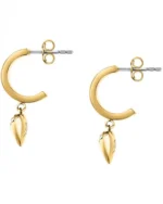 Σκουλαρίκια KARL LAGERFELD Pave Amour από ανοξείδωτο ατσάλι με κρύσταλλα SKU KLBJW07 - Image 6