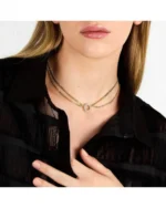 Κολιέ KARL LAGERFELD από ανοξείδωτο ατσάλι με κρύσταλλα SKU KLAYC55 - Image 4