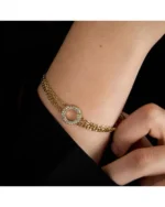 KARL LAGERFELD Stainless Steel Bracelet with Crystals SKU KLAYC56