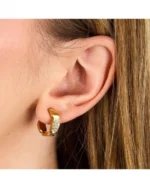 Σκουλαρίκια KARL LAGERFELD από ανοξείδωτο ατσάλι με κρύσταλλα SKU KLAYC61 - Image 2