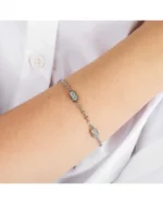 Βραχιόλι KARL LAGERFELD από ανοξείδωτο ατσάλι με κρύσταλλα SKU KLAYC65