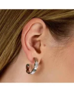 Σκουλαρίκια KARL LAGERFELD από ανοξείδωτο ατσάλι με κρύσταλλα SKU KLAYC66 - Image 2