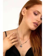 Κολιέ KARL LAGERFELD από ανοξείδωτο ατσάλι με κρύσταλλα Κωδικός προϊόντος KLAYD06 - Image 4