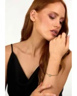 Βραχιόλι KARL LAGERFELD από ανοξείδωτο ατσάλι με κρύσταλλα SKU KLAYD14 - Image 2