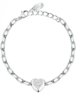 Βραχιόλι KARL LAGERFELD από ανοξείδωτο ατσάλι με κρύσταλλα SKU KLAYD15