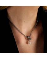 Κολιέ KARL LAGERFELD από ανοξείδωτο ατσάλι με πέρλα SKU KLAYR05