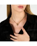 Κολιέ KARL LAGERFELD από ανοξείδωτο ατσάλι με πέρλα SKU KLAYR12 - Image 4