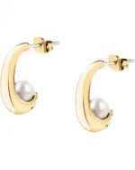 Σκουλαρίκια KARL LAGERFELD από ανοξείδωτο ατσάλι με πέρλες SKU KLAYR21