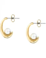 Σκουλαρίκια KARL LAGERFELD από ανοξείδωτο ατσάλι με πέρλες SKU KLAYR21 - Image 6