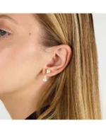 Σκουλαρίκια KARL LAGERFELD από ανοξείδωτο ατσάλι με κρύσταλλα και πέρλες SKU KLAYR22 - Image 4