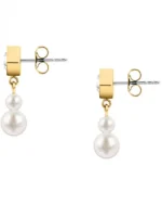 Σκουλαρίκια KARL LAGERFELD από ανοξείδωτο ατσάλι με κρύσταλλα και πέρλες SKU KLAYR22 - Image 6